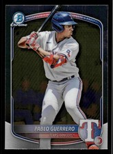 2025 Bowman Chrome Prospects Pablo Guerrero #BCP-144 - Texas Rangers