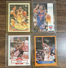 NBA Topps/Fleer/SkyBox 1990-91 4-Card Lot Anderson/Drexler/Marbury
