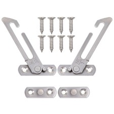 1 Set Stainless Steel Window Locks for Children Durable Home Safety Restrictor