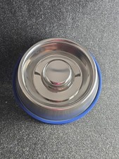 Stainless Steel Slow Feed Dog Bowl