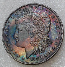 Fantasy Coin - 1885 Morgan Novelty Dollar - Custom Colored Coin