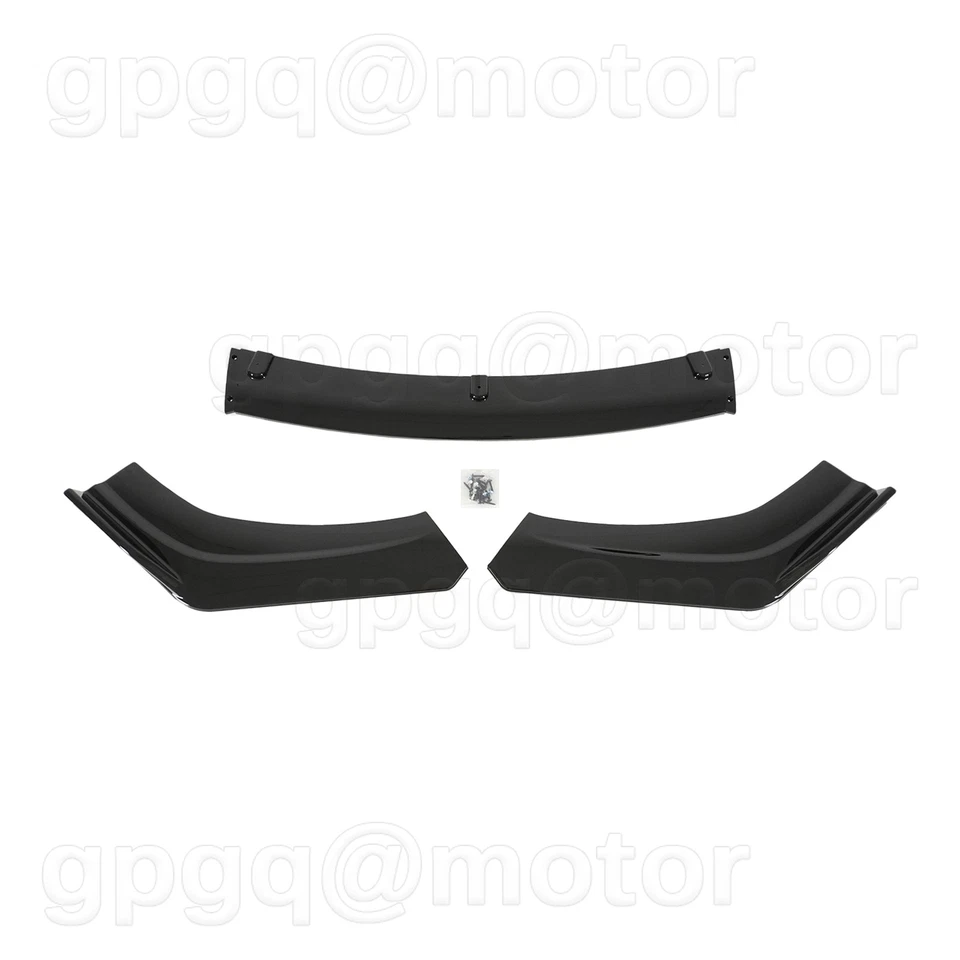 Alerón divisor de labios parachoques delantero negro estilo V2 para Hyundai Veloster 2013-2017 Foto 3 de 4