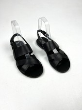 BURBERRY Sandals Leather Shoes Straps Black Men  s Size EU 41/US 8 27cm