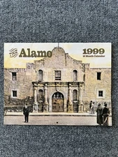 The Alamo 1999 16 Month Calendar Wall Hanging 13x10 VTG Texas History