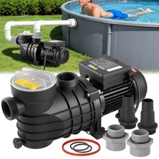 VEVOR Pompe Filtration Piscine Hors Sol et Spa 180 W 10800 L/h Vitesse Unique