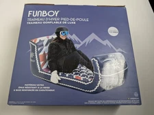 FUNBOY Inflatable Winter Snow Sled Chair Luxury Tube