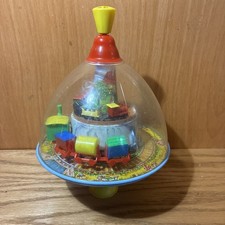 Vtg Train Spinning West German Toy Top Whipping 1960's For Parts Or Repair 4D 