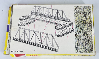 Faller H0 Scale B-532 Deck Girder Bridge Unbuilt In Original Box