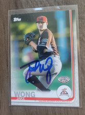 Jake Wong Signed 2017 Topps Pro Debut Baseball Card #113 Reds Giants