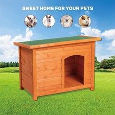 45in Outdoor Large Wooden Dog House Cage Waterproof Dog Kennel Waterproof