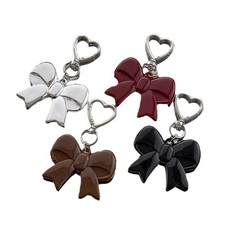 Bowknot Keyring Heart Car Key Chain Sweet Bows Keychain Pendant Bag Decoration
