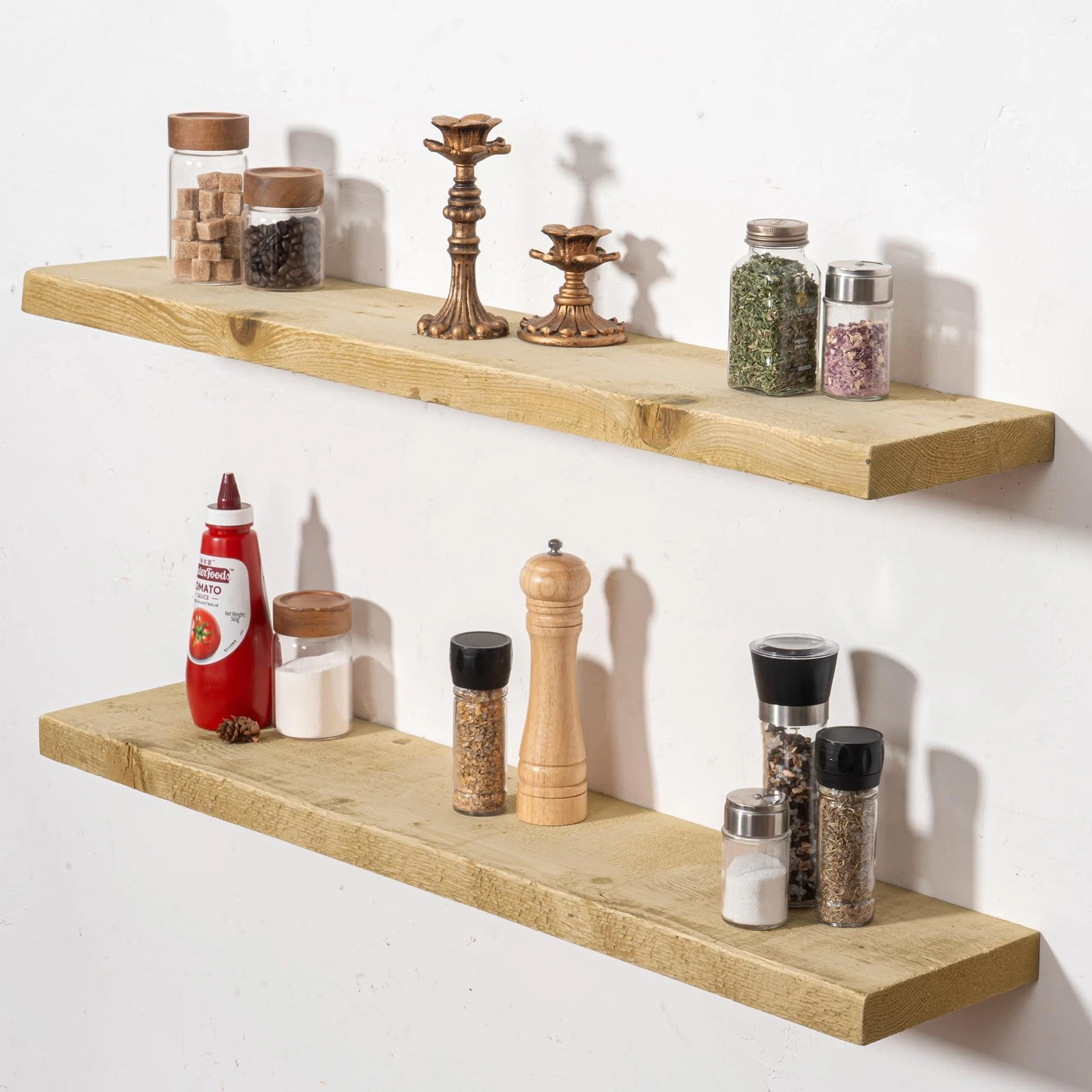 Fun Memories Floating Shelves For Wall Decor 36X8 Rustic Reclaimed Wood Shelves