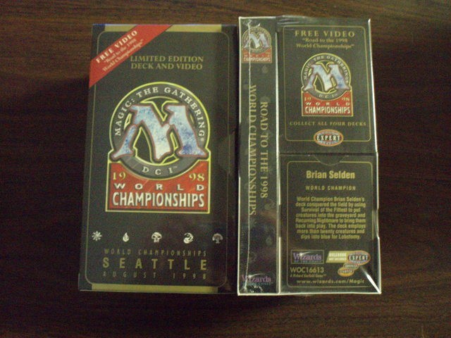 1998 Brian Selden World Champ Deck w/VHS (Sealed) ~ MTG Magic