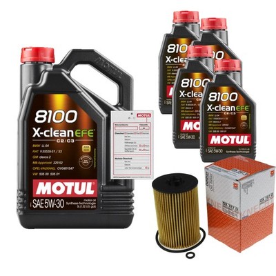 MAHLE Ölfilter 9L MOTUL 8100 X-CLEAN EFE 5W-30 für VW Multivan VI 2.0