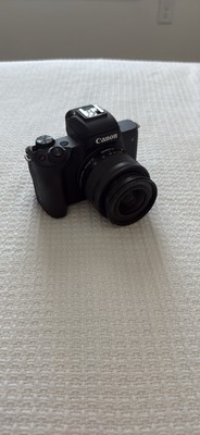 Canon EOS M50 Mirrorless Digital Camera Black with Video Creator Kit 15-45mm