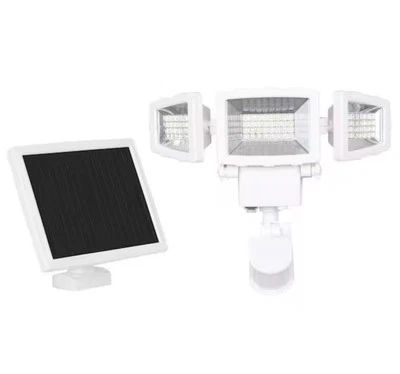 NEW!! Westinghouse 125 Watt White Motion Activated Solar LED Floodlight 130 Deg.