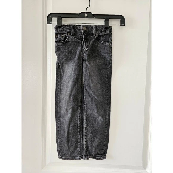 Kid's sz6 Sonoma Goods for Life Straight Slim Jeans Gray Fall School Holidays - Image 3 of 4