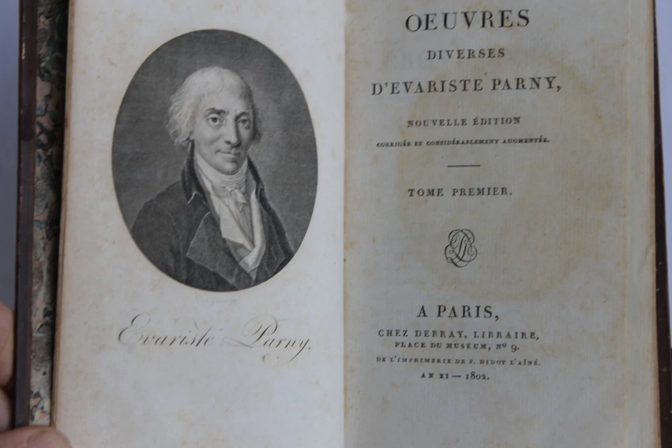 Oeuvres de Parny-Poésies érotiques-3 tomes en 1 vol-1799-1802 - Photo 3/4