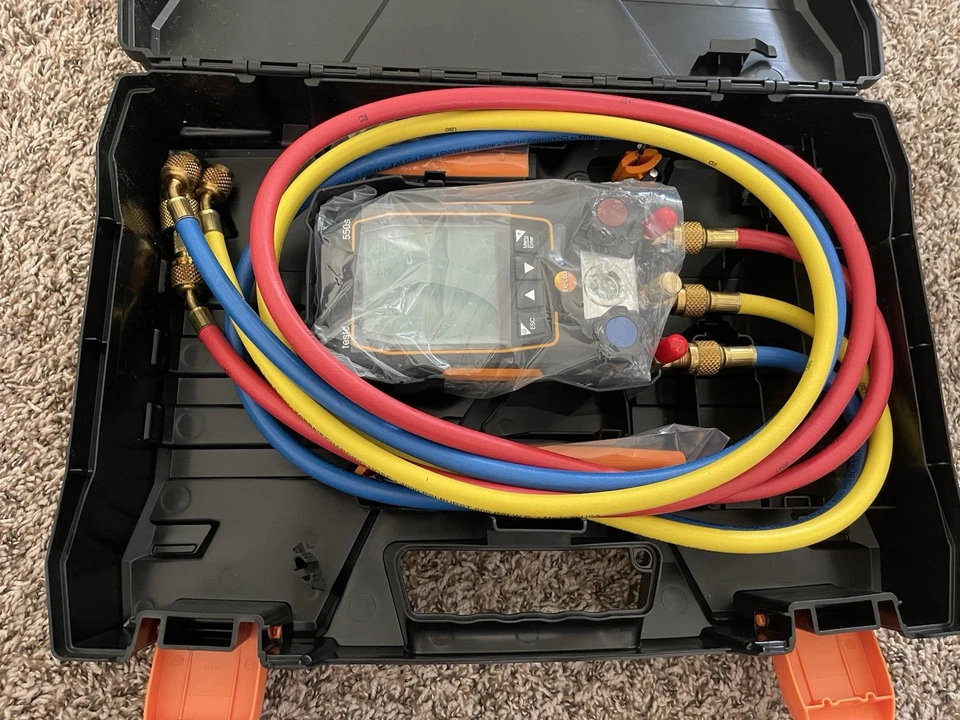 KIT INTELIGENTE Testo 550s 2 válvulas colector digital/proba de temperatura inalámbrica Foto 2 de 4