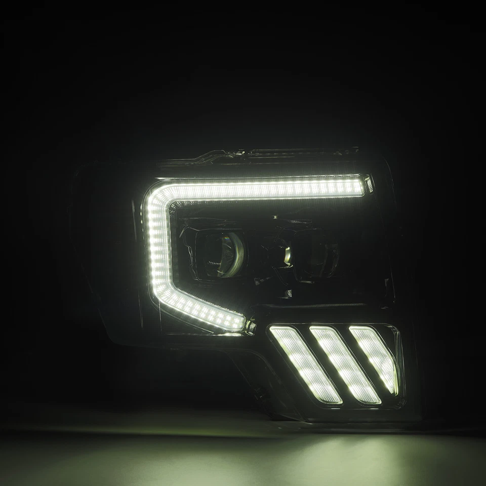 For 2009-2014 Ford F150 MKII PRO-Series Halogen Projector Alpha-Black Headlights - Изображение 3 из 4