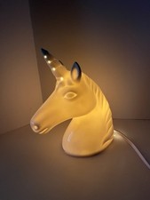 Ceramic Unicorn Head Electric Night Light