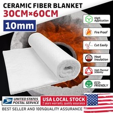 24"x12" Ceramic Fiber Blanket Fireproof Insulation Mat For Forge,Foundry,Furnace