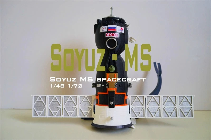 Russian Space Agency Soyuz MS Manned Spacecraft Model Finished Toy 1PC 1/48 1/72 - Image 4 of 4