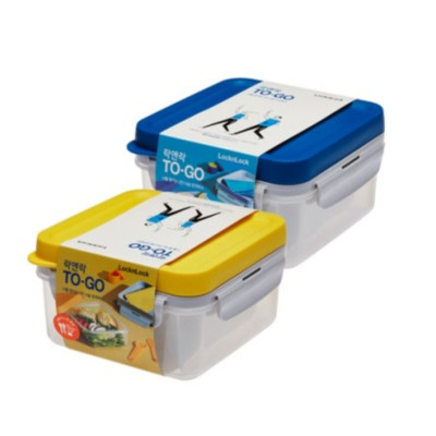LocknLock TO-GO Airtight Lunch Box 1.2L + Fork spoon + Sauce Case / Color random