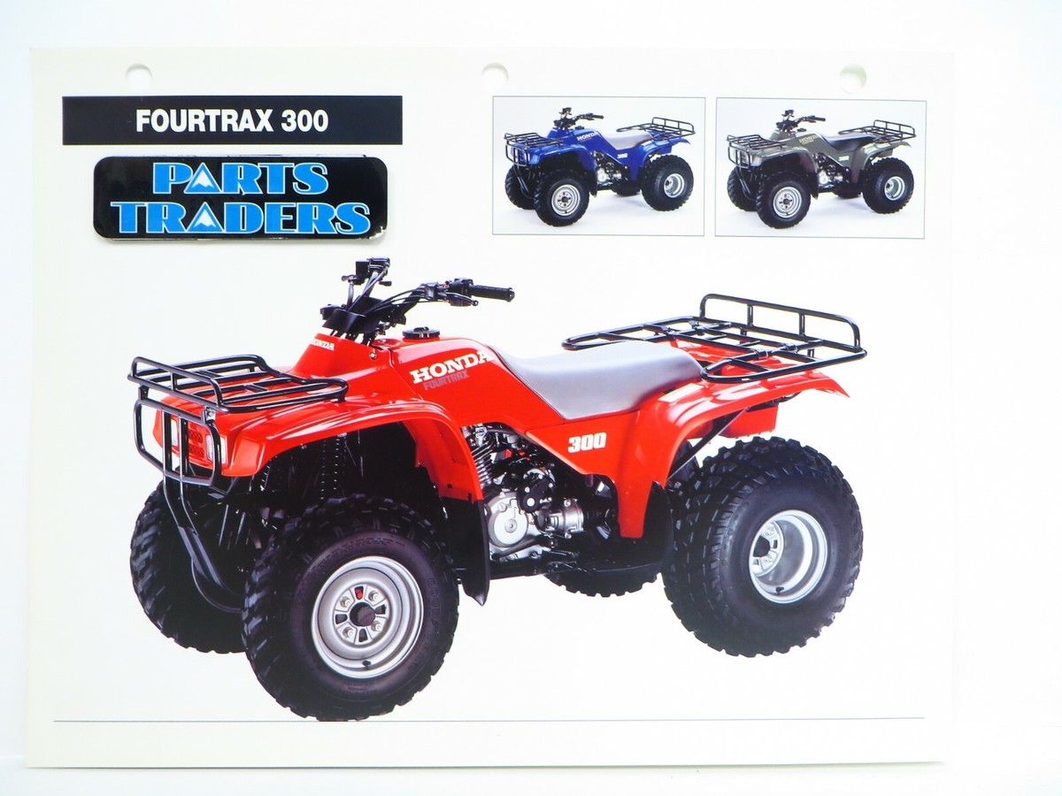 OEM Genuine Honda Red Book Single Page Spec Sheet FourTrax