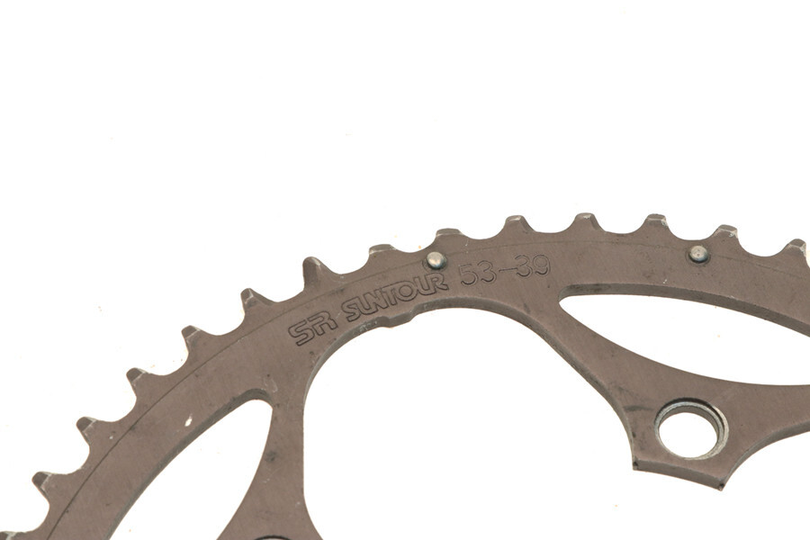 Plateau vélo de route Ta 2x11v (48 à 53 dents) extérieur noir Diam