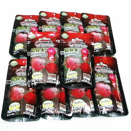 Okiko Cichlid Flowerhorn Fish Food Quick Red Head Floating L Pellets 12 x 100g