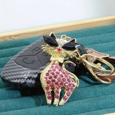 Cute Rhinestone Cat Keychain for Women - Perfect Bag Decoration and Gift Idea