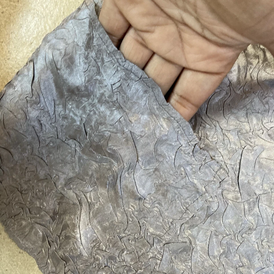 Chicos 3 XL 16 Travel Collection Crushed Woven Lucetta Chromium Gray Pockets - Image 4 of 4