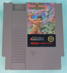 Wizards & Warriors (NES, 1987) Acclaim Nintendo Video Game & Manual TESTED WORKS