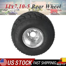 11x7.10-5 5" Rear Wheel Tire Rim For Racing Go Kart Drift Trike Mobility Scooter