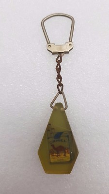 Cigarettes camel key chain old plastic era rare