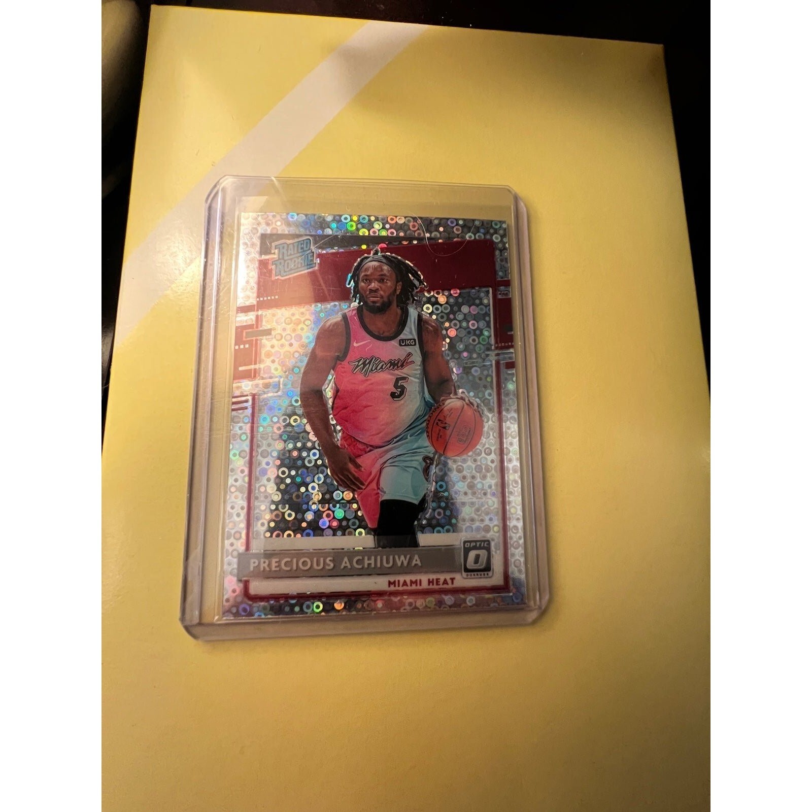 2020-21 Precious Achiuwa Rated Rookie Disco Prizm SP -#170 Optic-Miami Heat