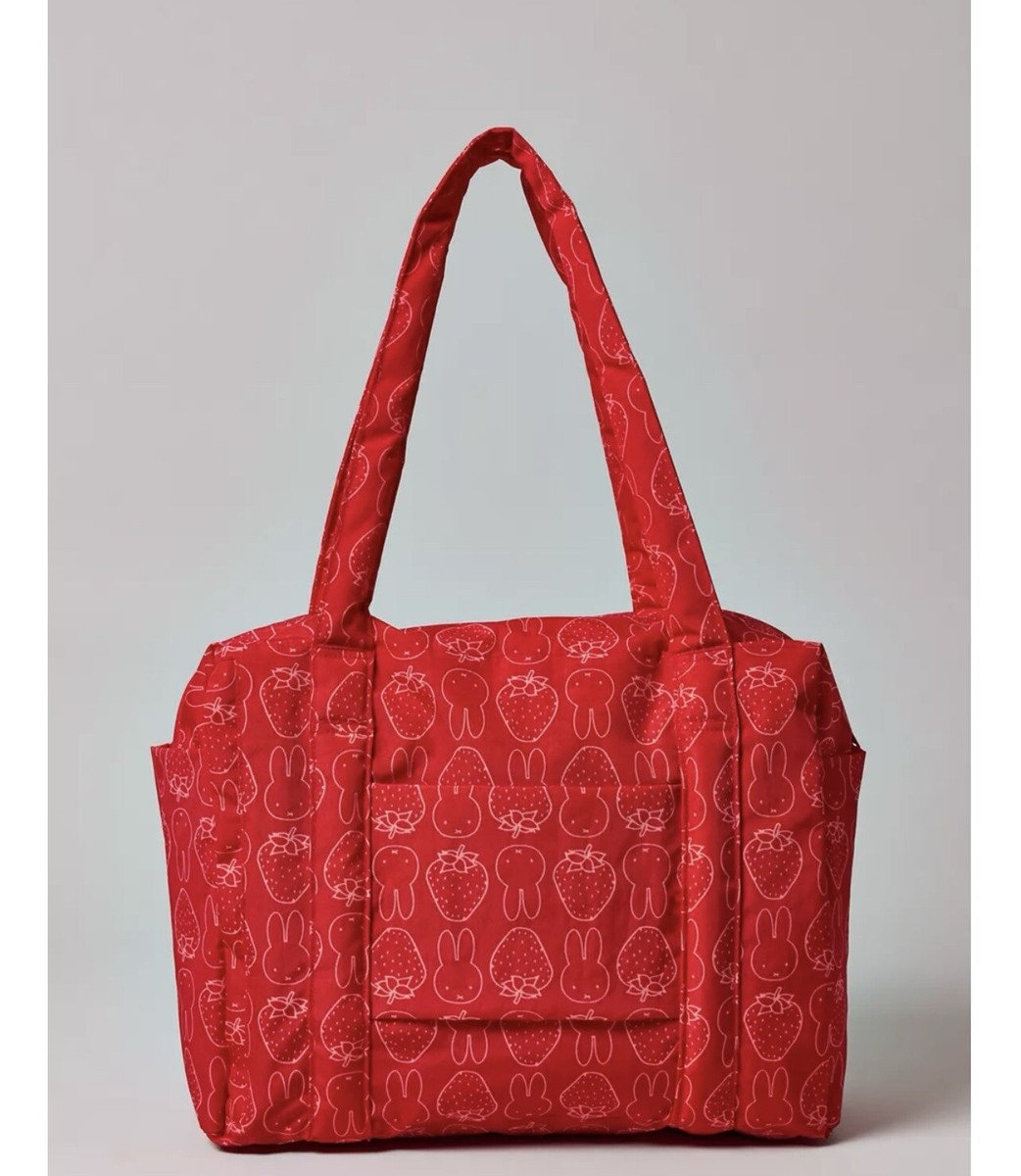 NWT BAGGU X MIFFY STRAWBERRY SMALL CLOUD CARRY-ON TRAVEL