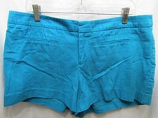 WOMENS GAP 100 COTTON BLUE SHORTS SIZE 14 INSEAM 3" WAIST FLAT 19"