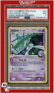 Rising Rivals 20 Gallade 4 Holo Cosmos PSA 7