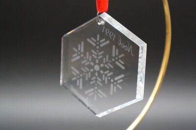 Baccarat Noel 1991  スノーフレーク　クリスマスオーナメント Baccarat Noel 1991 スノーフレーク クリスマスオーナメント Baccarat