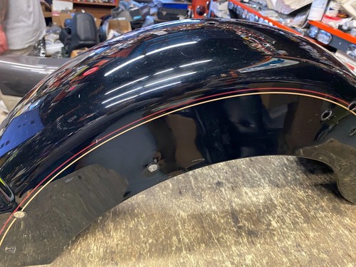 OEM Vivid Black Stripes Rear Fender Harley Fatboy FLSTF 1993-99 Factory Nice! - Foto 8 di 12