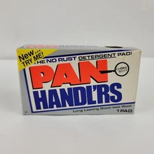 Vintage CHORE BOY, PAN HANDL'RS No Rust Detergent Pad, Steel-less Wool, Airwick
