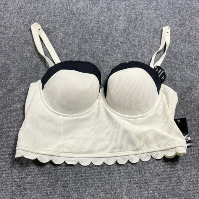 Torrid Women's Off White Bras Padded Cups Adjustable Straps Size One