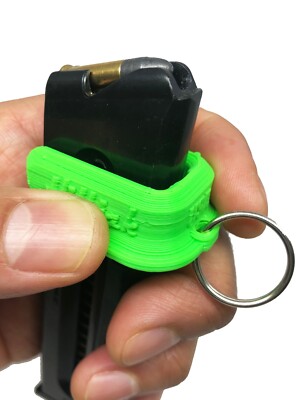 GSG/Sig Sauer 1911 22LR magazine speed loader by Hilljak LR1911, Neon Green