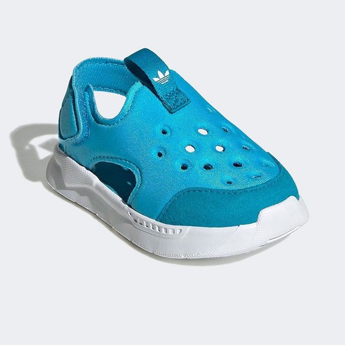 adidas Originals Baby Kinder 360 Sandale Badeschuhe Urlaub Jungen Adilette Blau - Bild 2 von 7