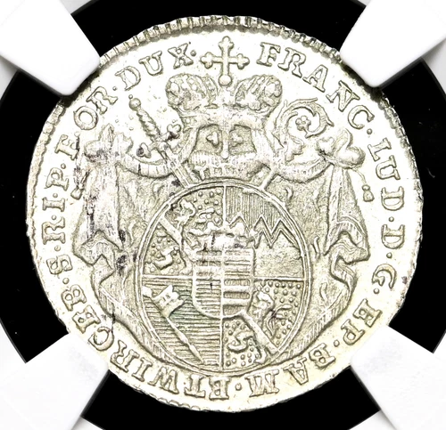 GERMANY, Bamberg. Silver 3 Kreuzer, 1779, Death of John Philip Anthony, NGC MS64