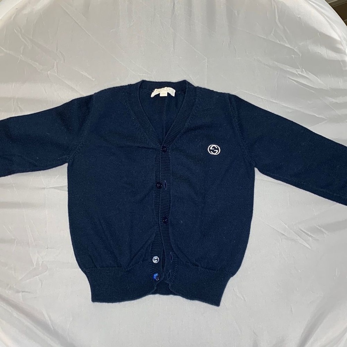 Baby Gucci Button Down Cardigan 9-12 months navy
