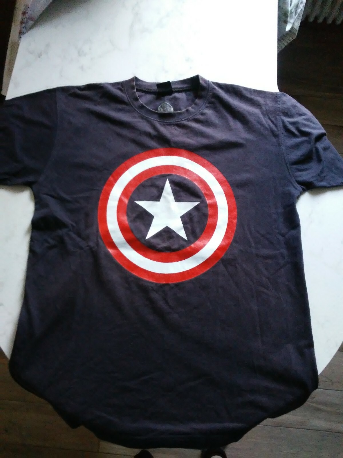 T SHIRT MARVEL CAPITAN AMERICA M. MA VESTE COME UNA L