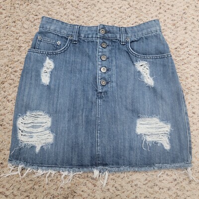 Long Skirt Clothing Lf Jean Skirt CARMAR DENIM SKIRT, SIZE 28